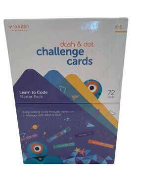 Dash & Dot Challenge Cards Starter Pack Learn To Code 72 Cards K-5 Coding Activi
